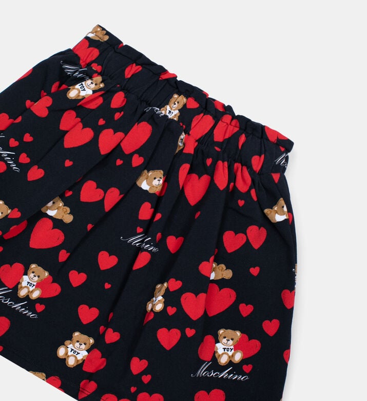 All-over Heart-print Mini Skirt All-over Heart-print Mini Skirt