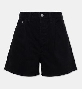 Agolde Rhoda Pleated A-line Denim Shorts, Packshot View