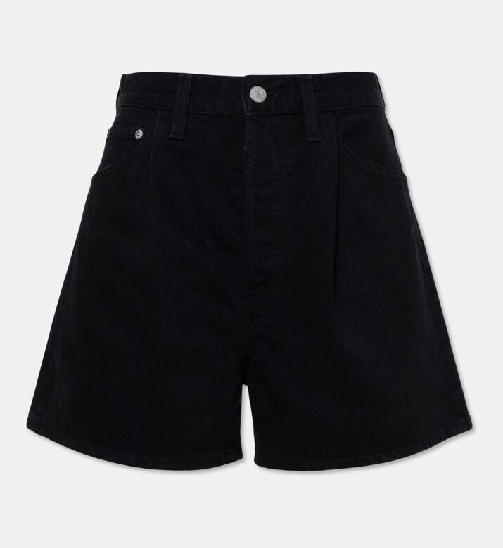 Agolde Rhoda Pleated A-line Denim Shorts, Packshot View