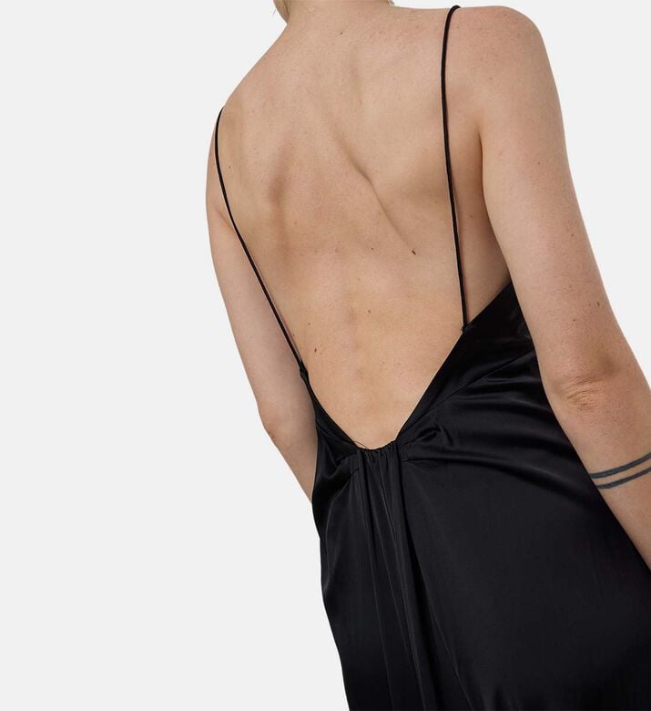 Alice and Olivia Asymmetrical V-neck Dress, Model View Alice and Olivia Asymmetrical V-neck Dress, Model View