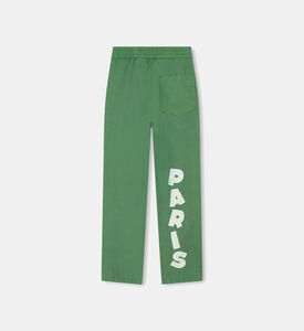 Logo Printed Elastic Waist Trousers Logo Printed Elastic Waist Trousers