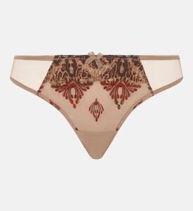 Embroidered Thong-style Brief