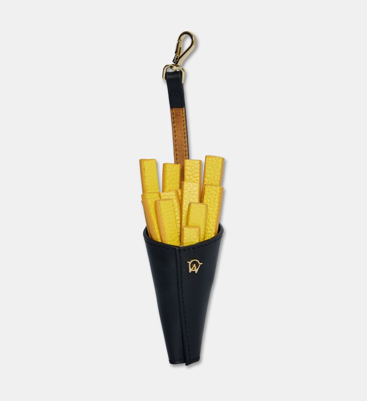 Manc Leather French Fries Bag Charm, Packshot View