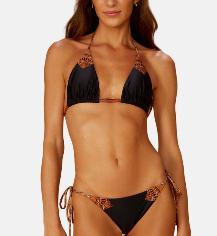 Biqueira Side Graphic-print Bikini Bottom