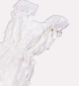 فستان بدون أكمام مزين بأزهار