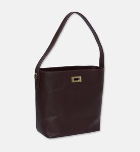 Maya.M Constructed Bucket Bag, Burgundy, Packshot View