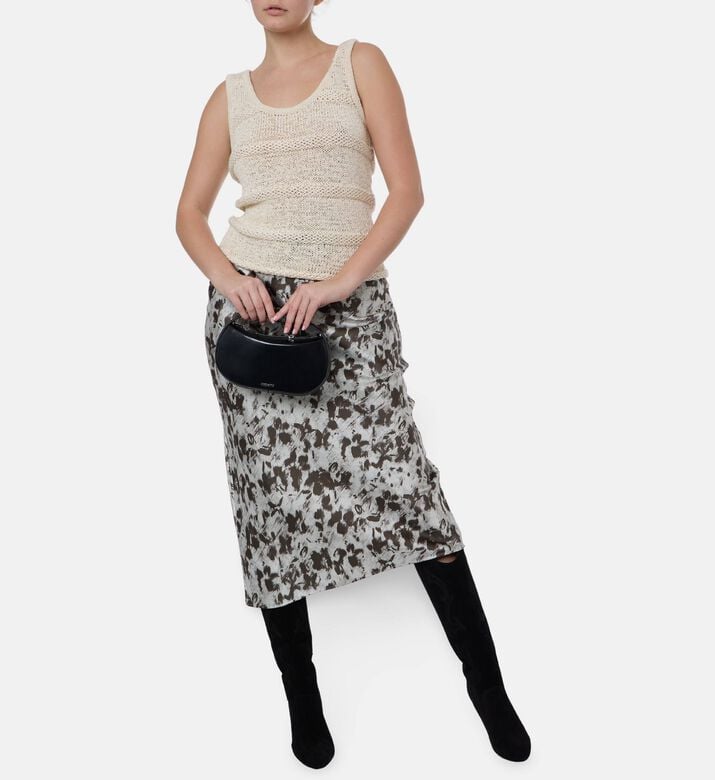 Samsoe Sanettie Patterned Slim-fit Tank Top, Model View