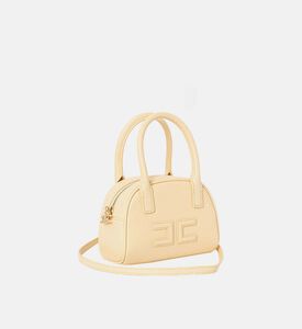 La Mia Bambina Mini Top-handle Logo Bag, Yellow, Packshot View