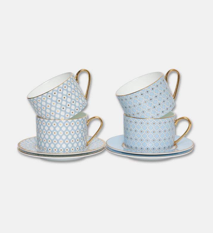 Imperial Bone China 10-piece Tea Set, Blue, Packshot View