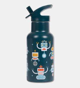 A Little Lovely Company Water Bottle 350ml Robots, Packshot View