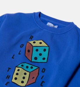 Bobo Choses Dice-print Elasticated Cuffs Long-sleeve Sweatshirt, Packshot View
