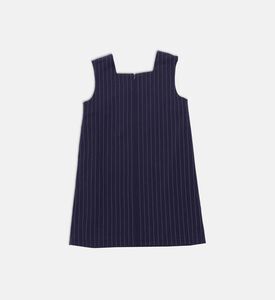 Knit Stripe-print Sleeveless Dress