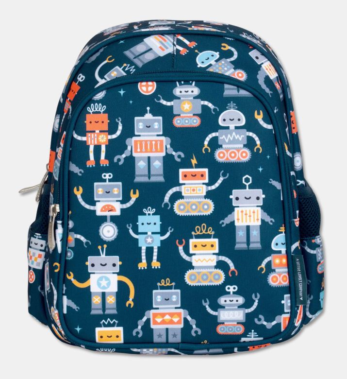A Little Lovely Company Kids Backpack Robots 32.5cm, Packshot View