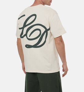 Les Deux Danton Printed Short-sleeve T-shirt, Ivory, M, Model View