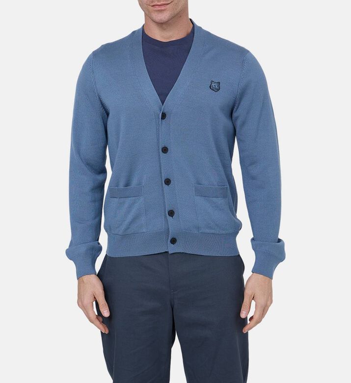 Bold Fox Head Patch Regular-fit Cardigan