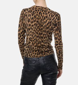 Zadig et Voltaire Leopard-print V-neck Cardigan, Model View