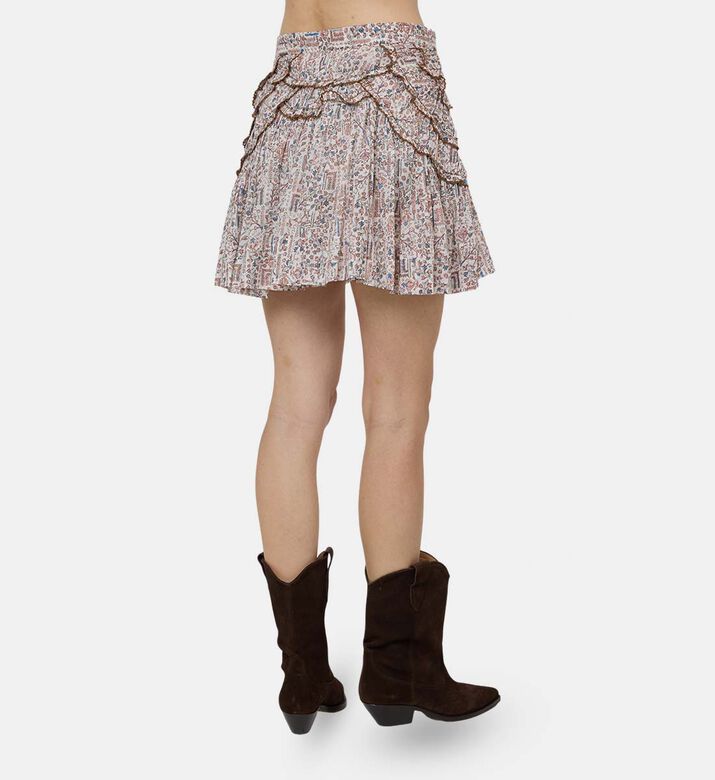 Ceola Tapestry-print Mini Skirt