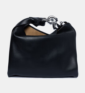 حقيبة هوبو بسلسلة من جلد العجل