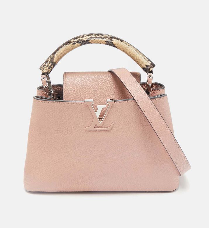 Louis Vuitton Leather Python Capucines Bag Preowned