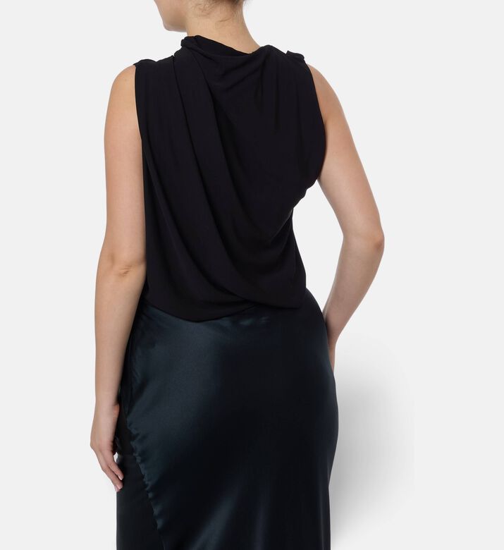Cult Gaia Knit Draped Sleeveless Top, Model View