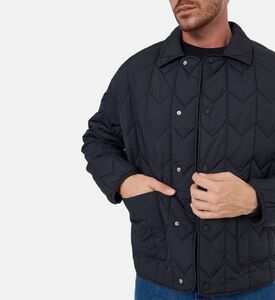 Maison Kitsune Quilted Design Long-sleeve Blouson, Model View Maison Kitsune Quilted Design Long-sleeve Blouson, Model View