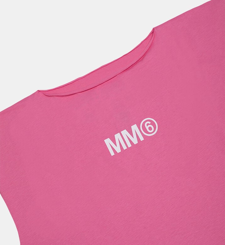 فستان فوق الملابس قطن بطبعة لوغو فستان فوق الملابس قطن بطبعة لوغو