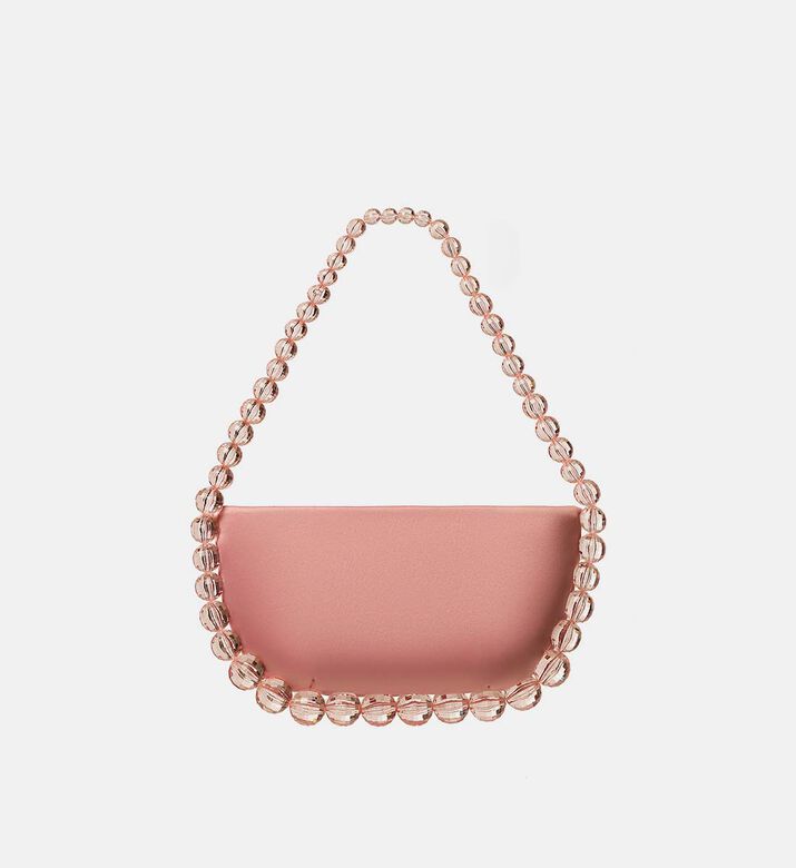 Leia Satin Hand-embroidered Beads Tote Bag