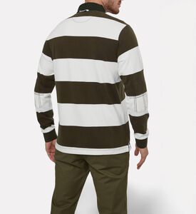 Hackett London Heritage Stripe-print Long-sleeve Shirt, Model View