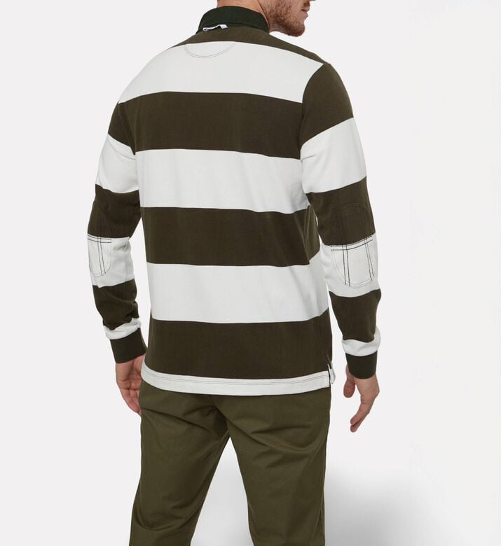 Hackett London Heritage Stripe-print Long-sleeve Shirt, Model View