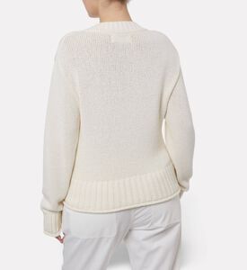 Samsoe Cropped V-neck Sweater, Model View