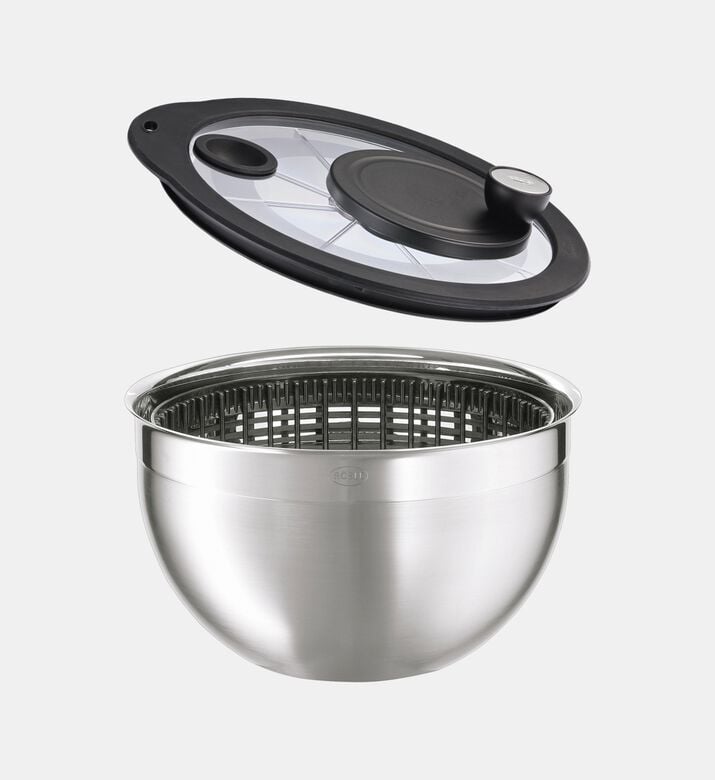 Roesle Salad Spinner Glass Lid, Packshot View Roesle Salad Spinner Glass Lid, Packshot View