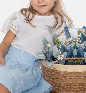 تنورة إيدينا للبنات مزخرفة