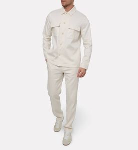 Vince Multi Flap Pockets Button Closure Coat, Model View