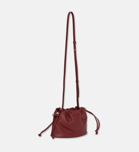 Strathberry Charlotte Drawstring Closure Bag, Dark-brown, Packshot View