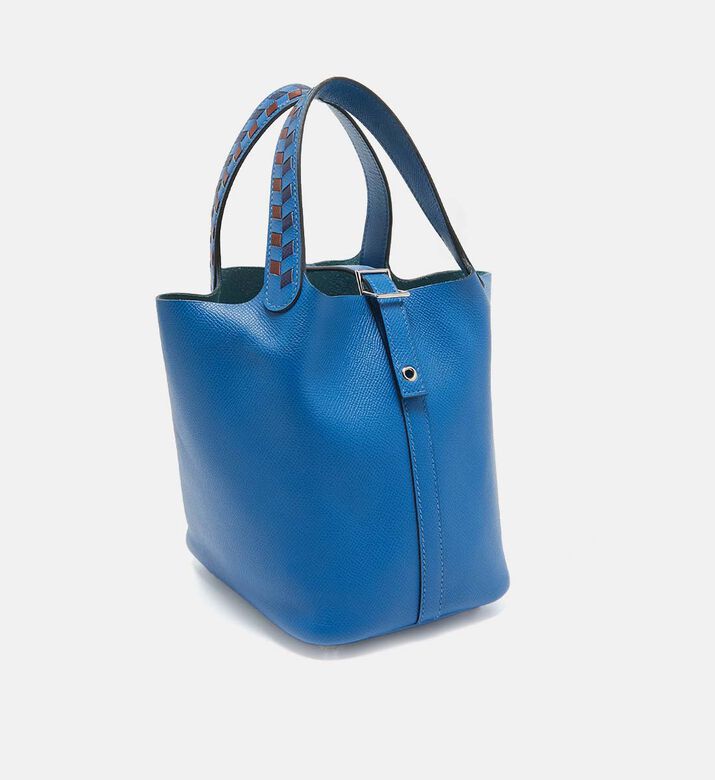 Leather Woven Strap-detail Tote Bag Preowned