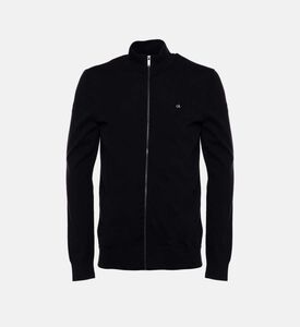 Cotton Silk Blend Full-zip Jacket