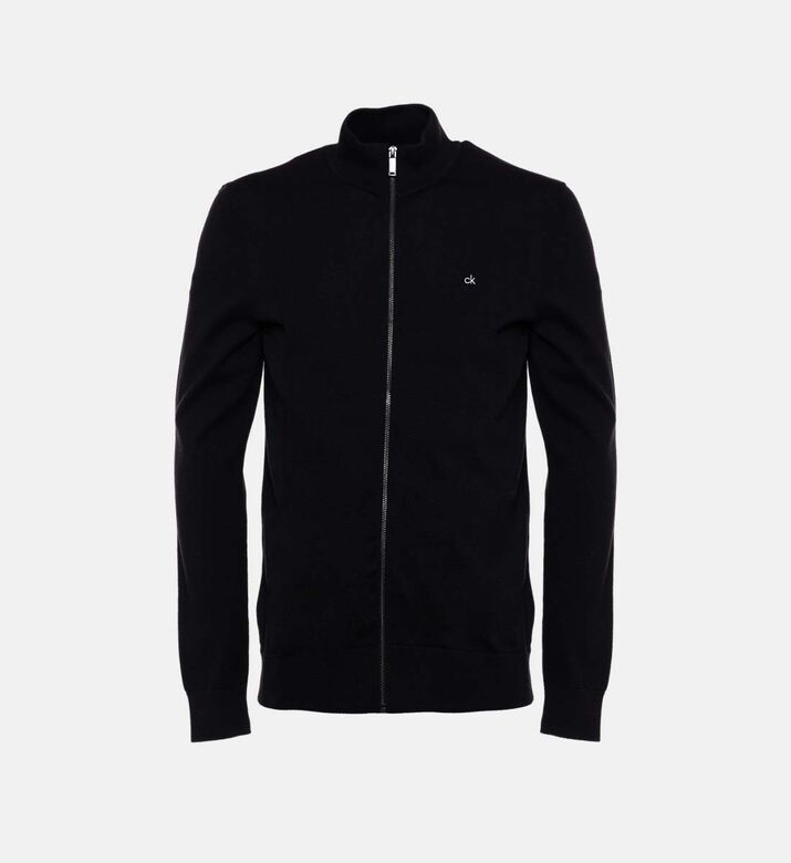 Cotton Silk Blend Full-zip Jacket