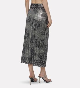 Ba and Sh Sequin Embellished Midi Skirt, Model View