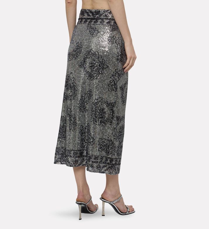 Ba and Sh Sequin Embellished Midi Skirt, Model View