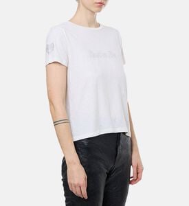 Zadig et Voltaire Rhinestone-embellished Crewneck T-shirt, Model View Zadig et Voltaire Rhinestone-embellished Crewneck T-shirt, Model View