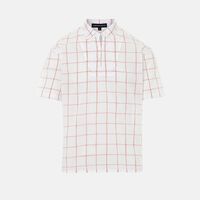 Cotton Checkered Voil Shirt