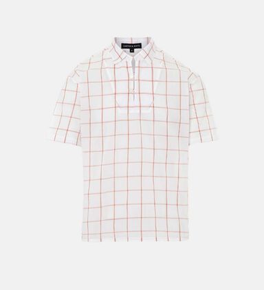 Cotton Checkered Voil Shirt