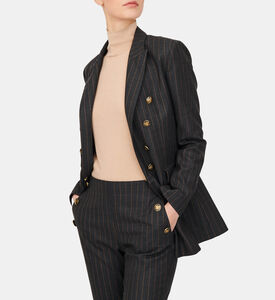 Striped Double-breasted Jacket Striped Double-breasted Jacket