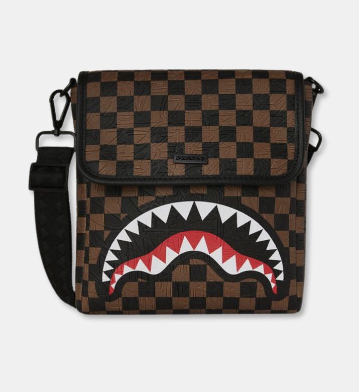 Sprayground Checkered Pattern Messenger Bag, Packshot View