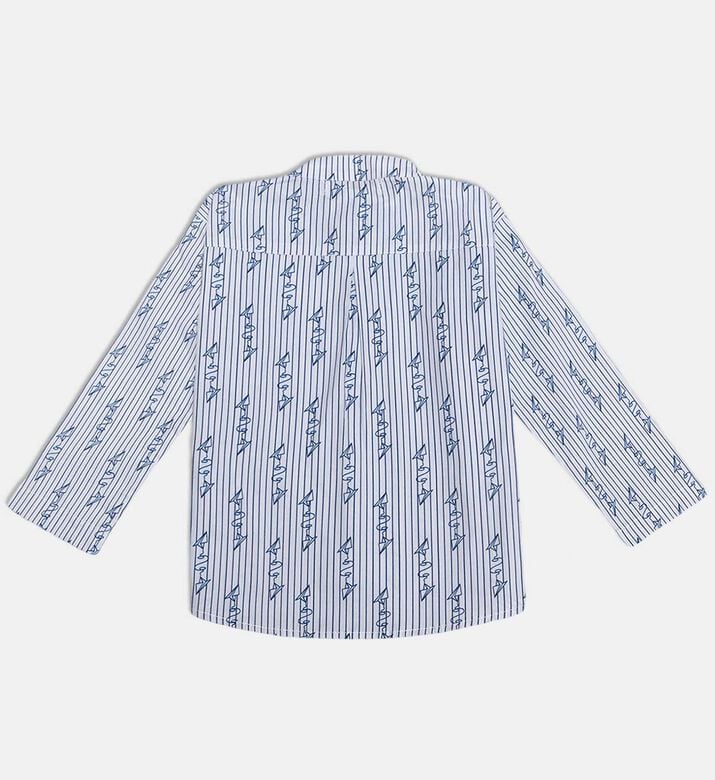 Jules and Juliette Paris Stripe-print Button Placket Shirt, Packshot View