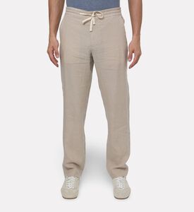 Vince Drawstring Closure Slip Pockets Pants, Grey, M, Model View