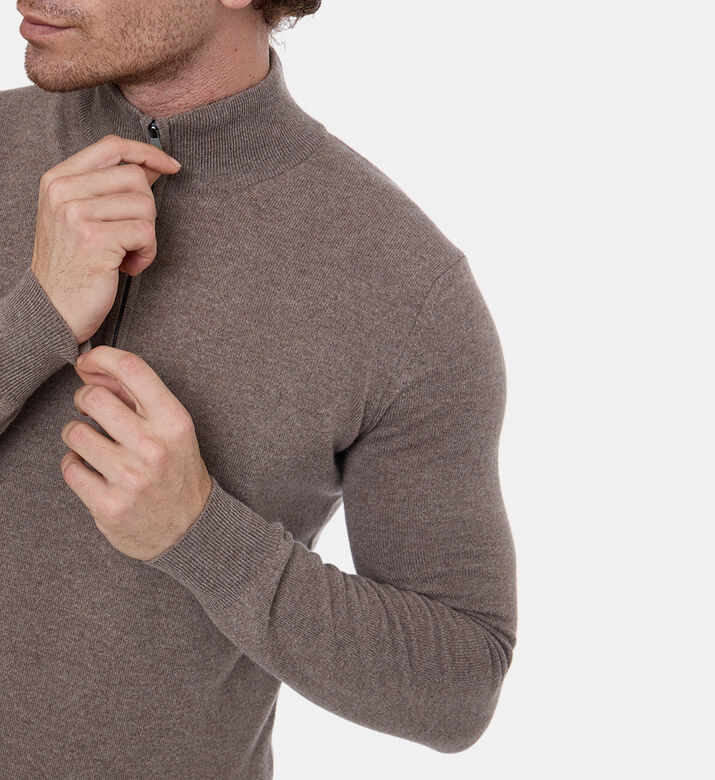 Corneliani Shirt Knit, Beige, 54, Model View