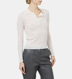 Light Wool Blend Polo Shirt