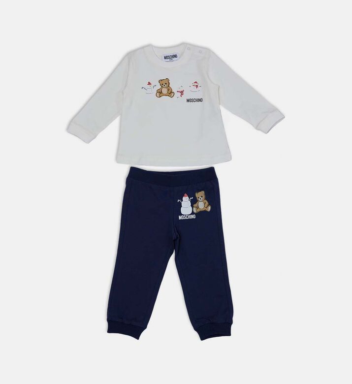 Teddy-bear Print Regular-fit Set