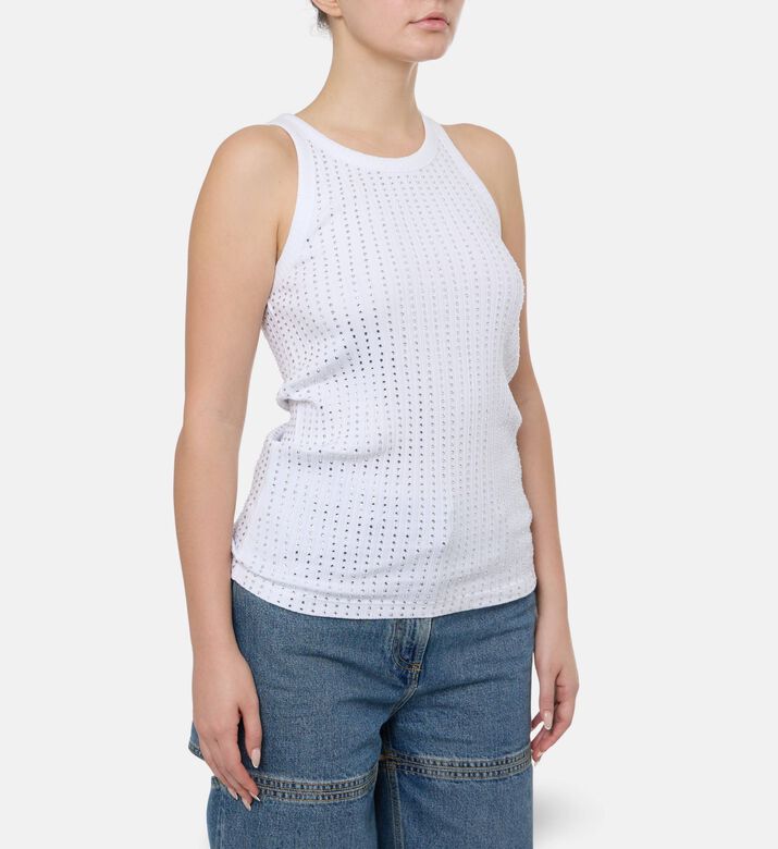 The Attico Sequin-embellished Tank Top, Model View